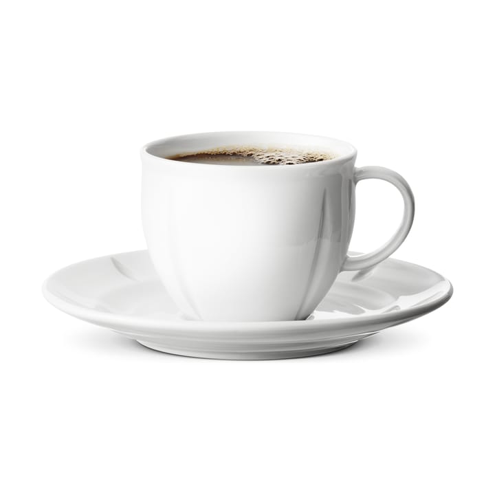 Grand Cru Soft kaffekop med underkop 28 cl - Hvid - Rosendahl