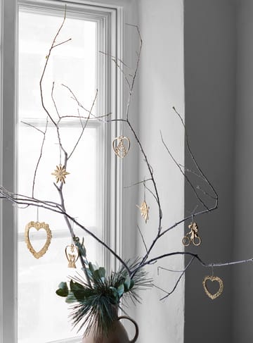 Karen Blixen fönsterdekoration Blomsterhjerte - Guld - Rosendahl