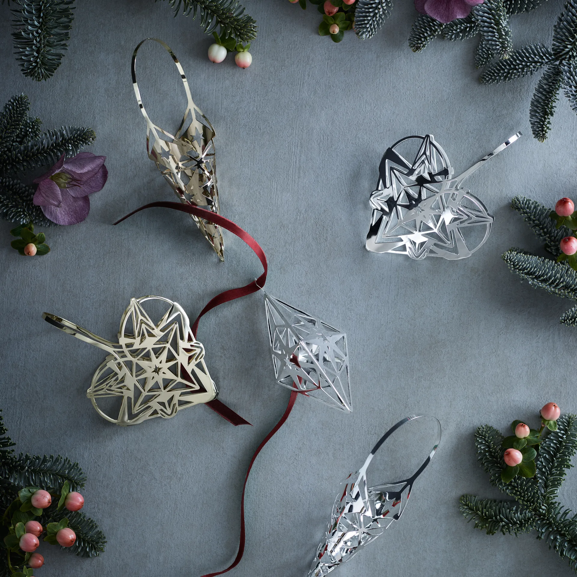 Karen Blixen hjerteophæng 12.8 cm, guld Rosendahl