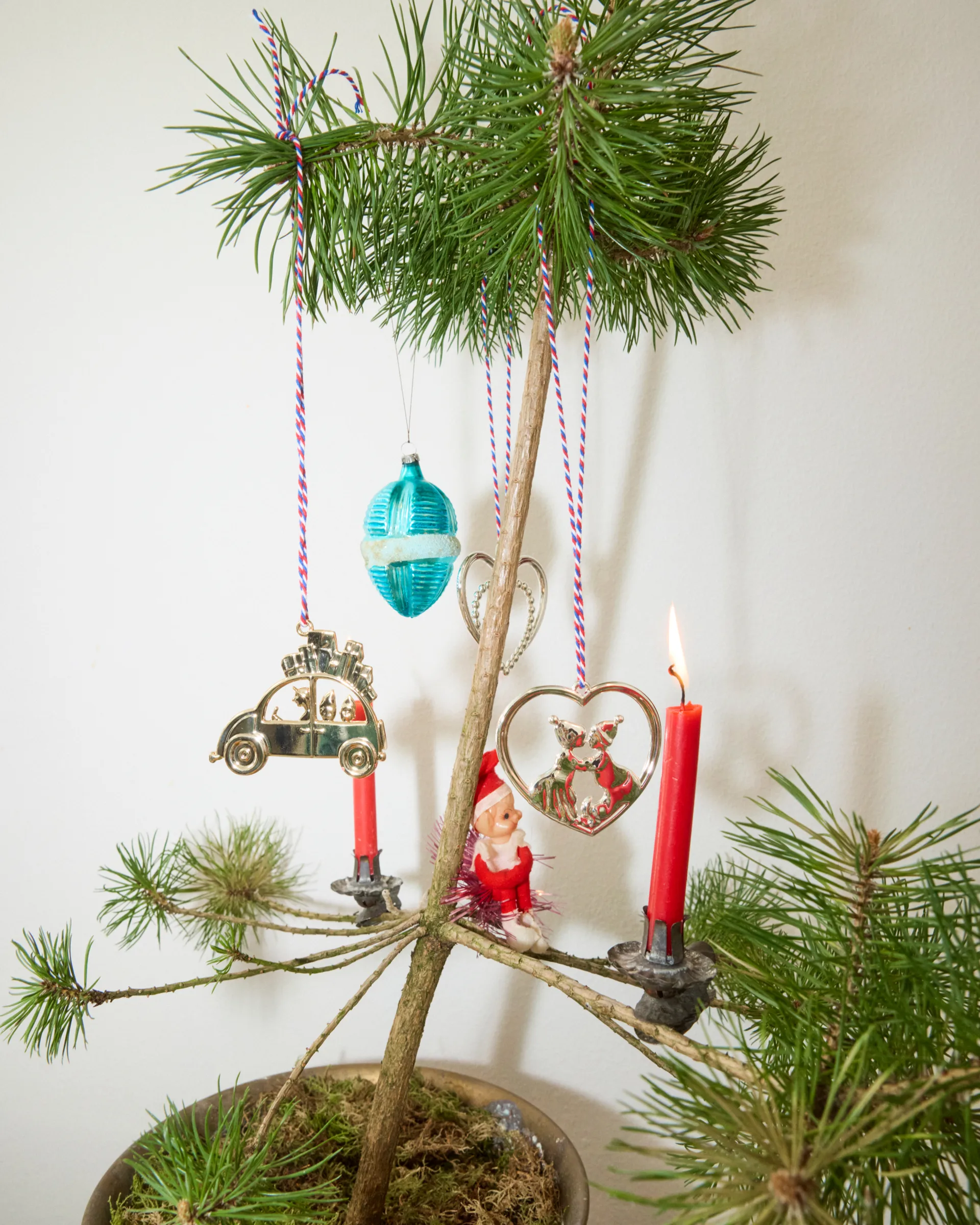 Karen Blixen julebil juleophæng 6,5 cm, Forsølvet Rosendahl