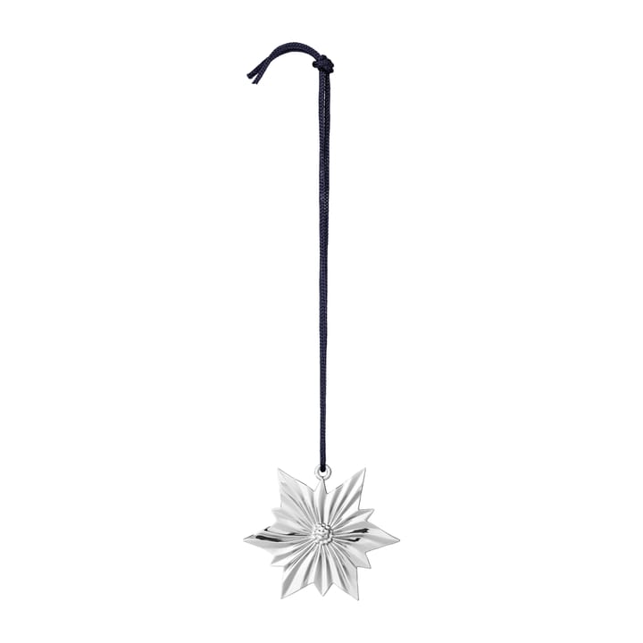 Karen Blixen North Star stjerne juleophæng 6,5 cm, Forsølvet Rosendahl