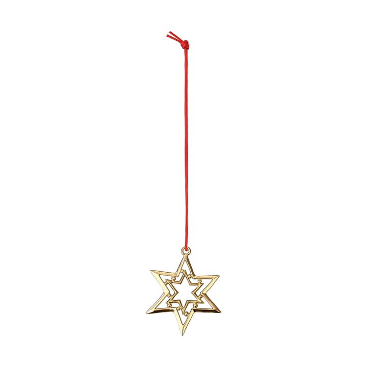 Karen Blixen trillestjerne juleophæng 8 cm - Forgyldt - Rosendahl