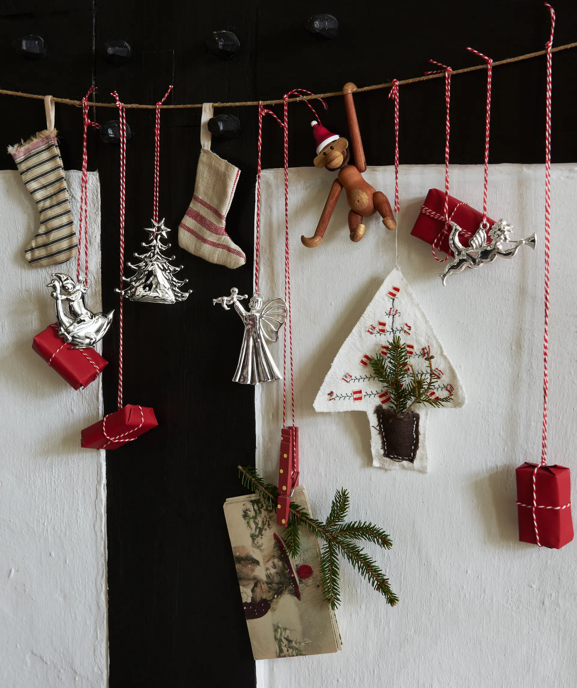 Karen Blixen trompet engel juleophæng 6,5 cm, Forsølvet Rosendahl