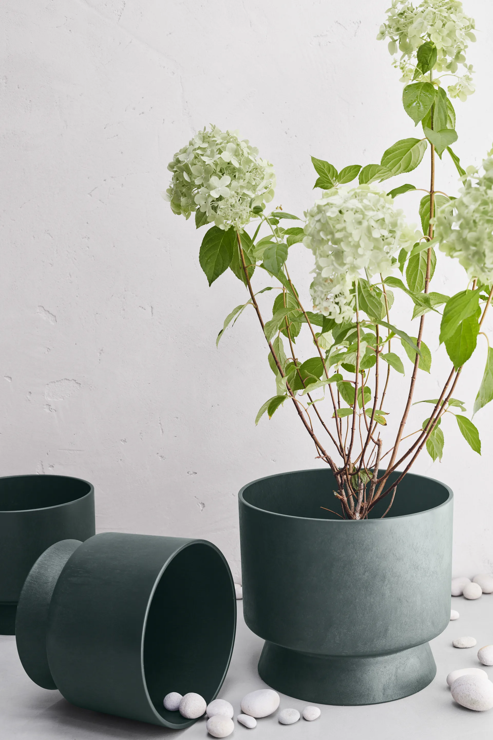 Ro blomsterkrukke Ø30 cm, Mørkegrøn Rosendahl
