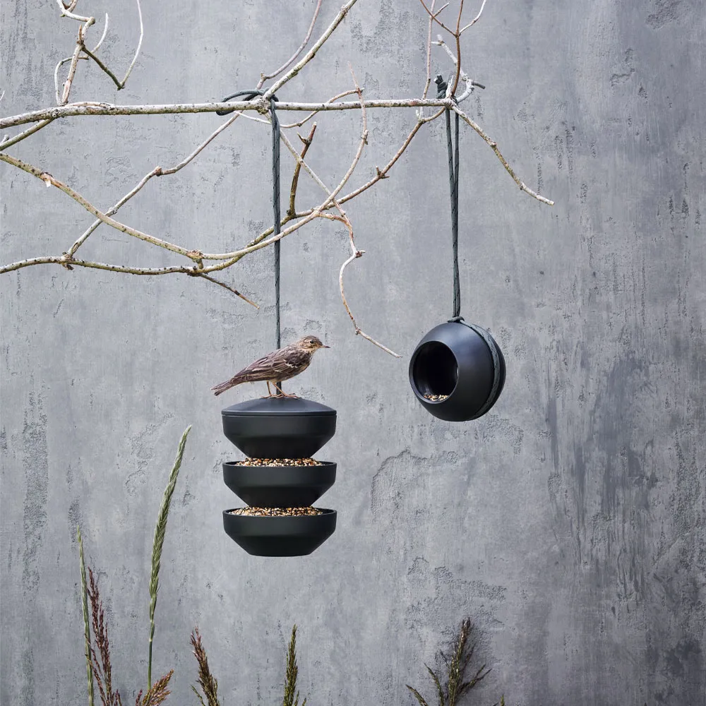 Rosendahl Birds foderautomat til fugle, grøn, på pinde Rosendahl