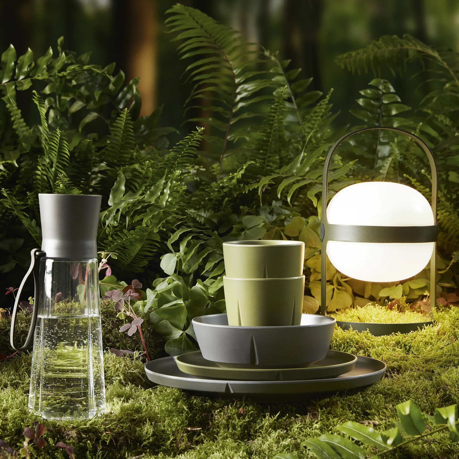 Soft Spot solcellelampe olivengrøn, 25 cm Rosendahl