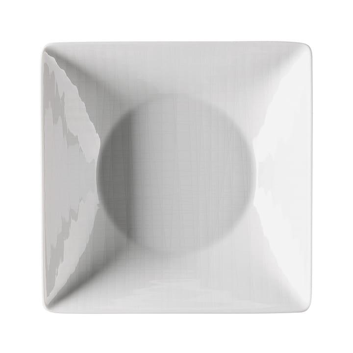 Mesh kvadratisk dyb tallerken 20 cm - hvid - Rosenthal