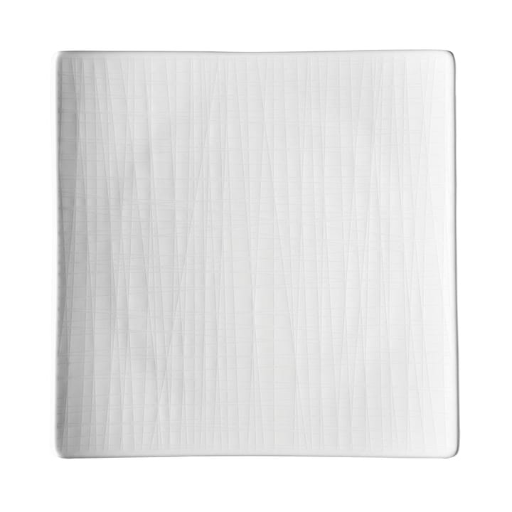 Mesh kvadratisk tallerken 22 cm - hvid - Rosenthal