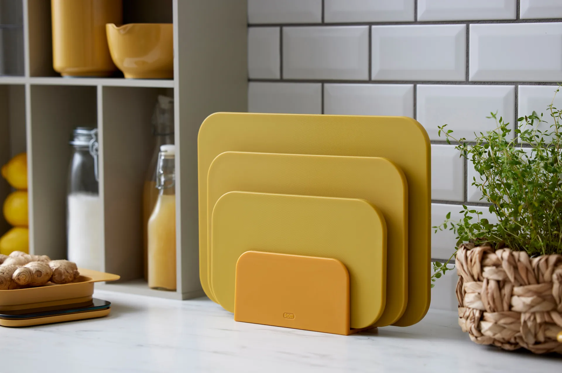 Choptima skærebræt M 20,5x30,5 cm, Curry Rosti