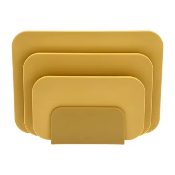 Choptima skærebræt sæt m/3 dele og holder - Curry - Rosti