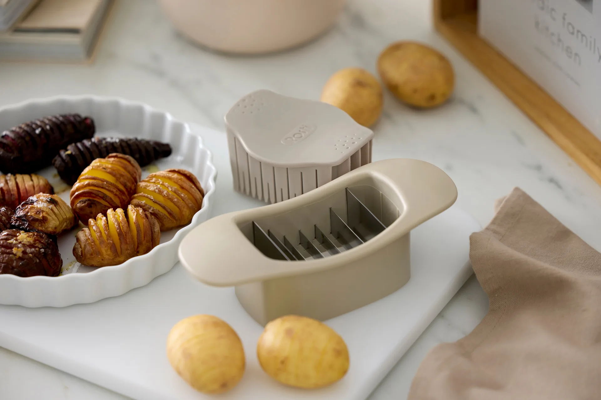 Classic hasselbackskærer, Humus Rosti