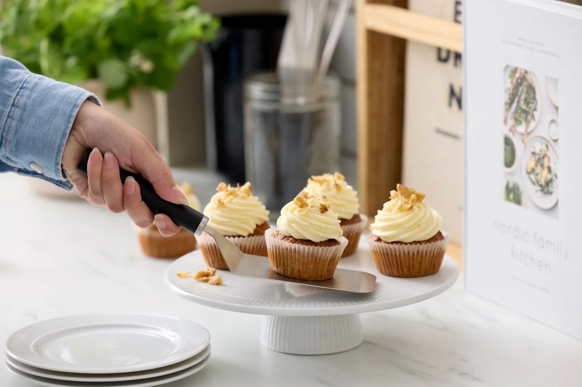 Emma paletkniv bred stål 26 cm, Black Rosti