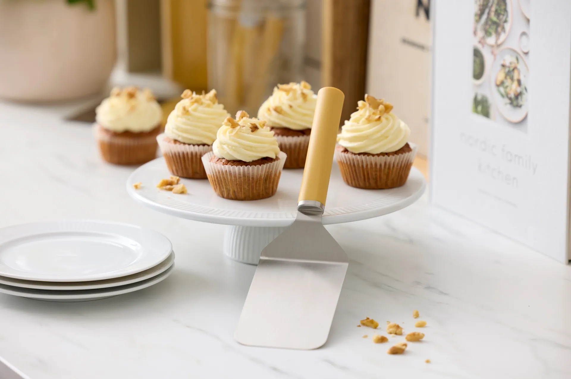 Emma paletkniv bred stål 26 cm, Curry Rosti