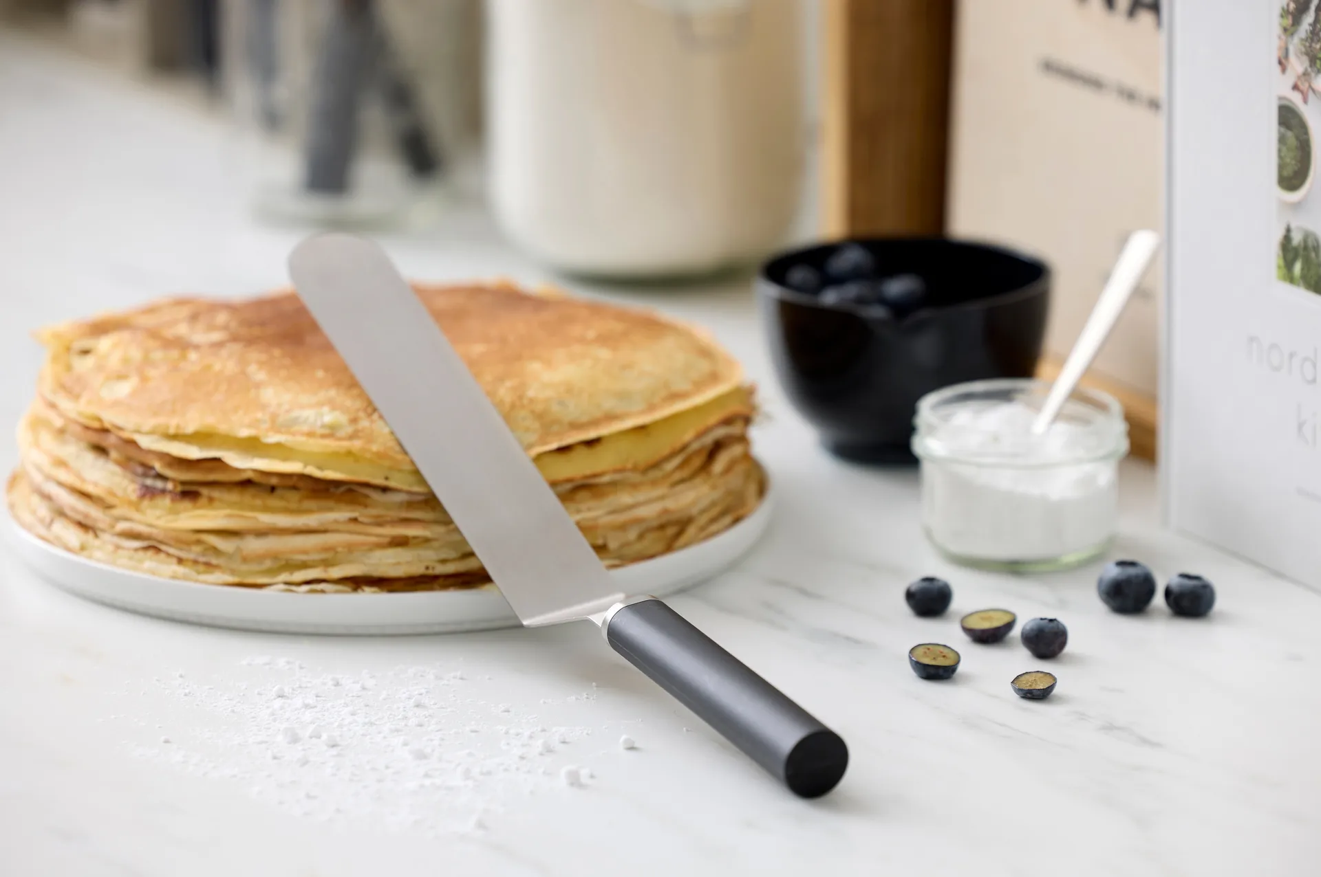 Emma paletkniv smal stål 33 cm, Black Rosti