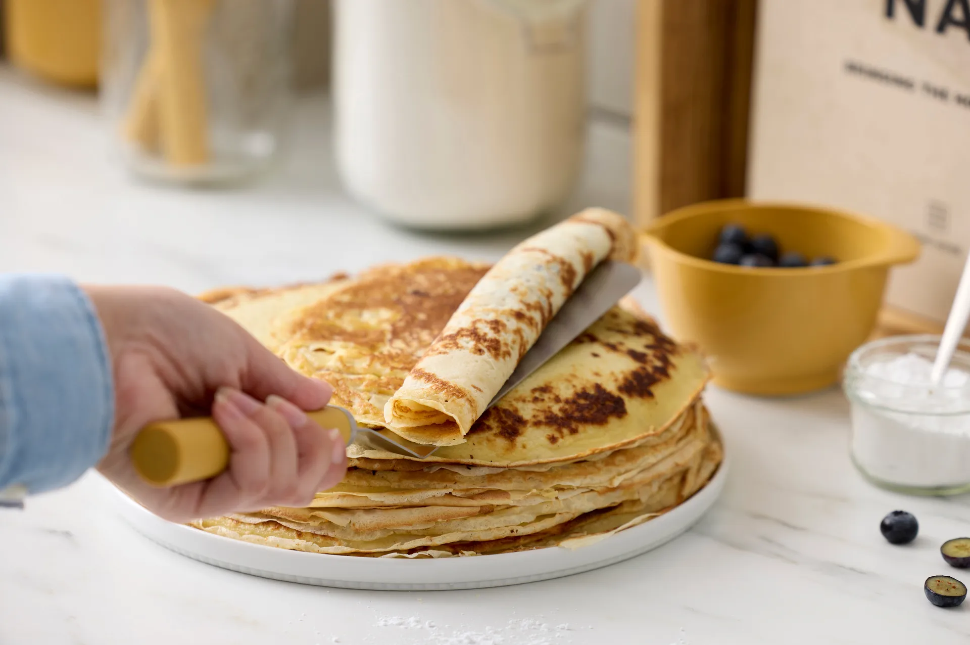 Emma paletkniv smal stål 33 cm, Curry Rosti