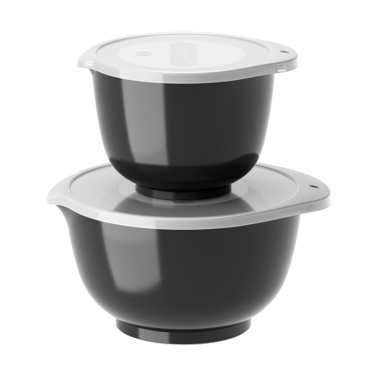 Rosti Margrethe skålsæt 2-pak Sort | Skandinavisk Design | Skåle & blandeskåle | Sort
