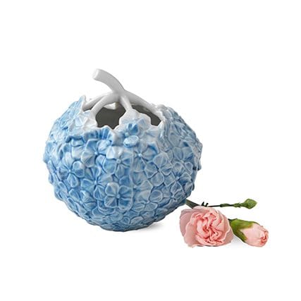 Art of Giving Flowers, Hortensiavase, lyseblå Royal Copenhagen