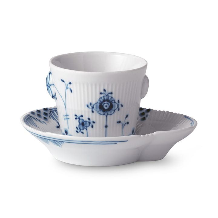 Blå Elements espressokop med underkop - 9 cl - Royal Copenhagen
