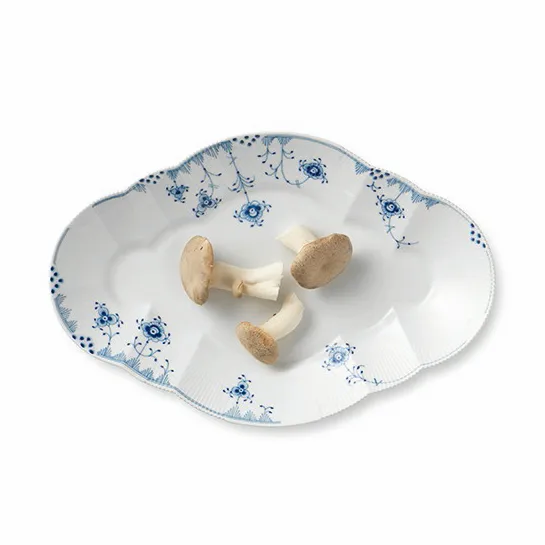 Blå Elements fad, 38 cm Royal Copenhagen