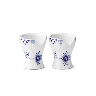 Blå Elements æggebæger 2 stk, 5 cm Royal Copenhagen