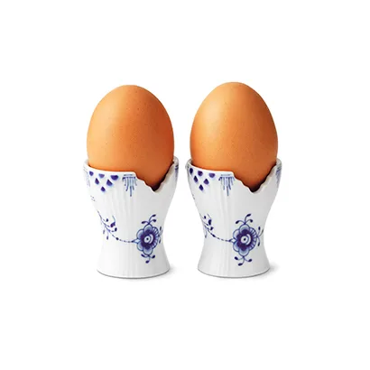 Blå Elements æggebæger 2 stk, 5 cm Royal Copenhagen