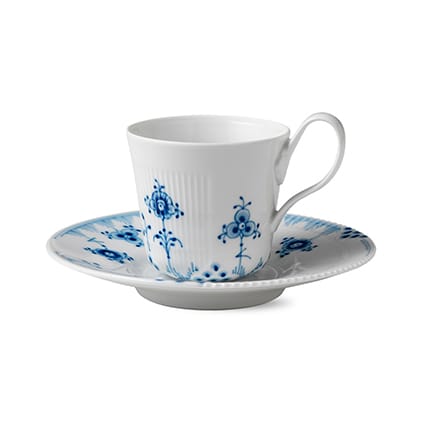 Blå Elements kop og underkop, 25 cl Royal Copenhagen