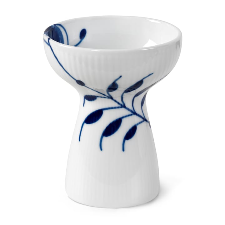 Blå Mega Riflet åben vase - 11 cm - Royal Copenhagen