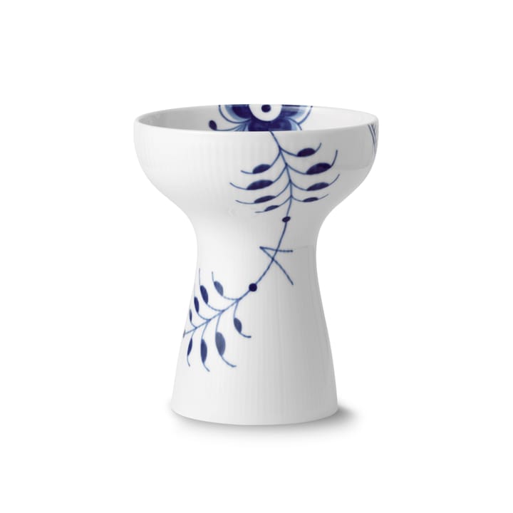 Blå Mega Riflet åben vase, 19 cm Royal Copenhagen