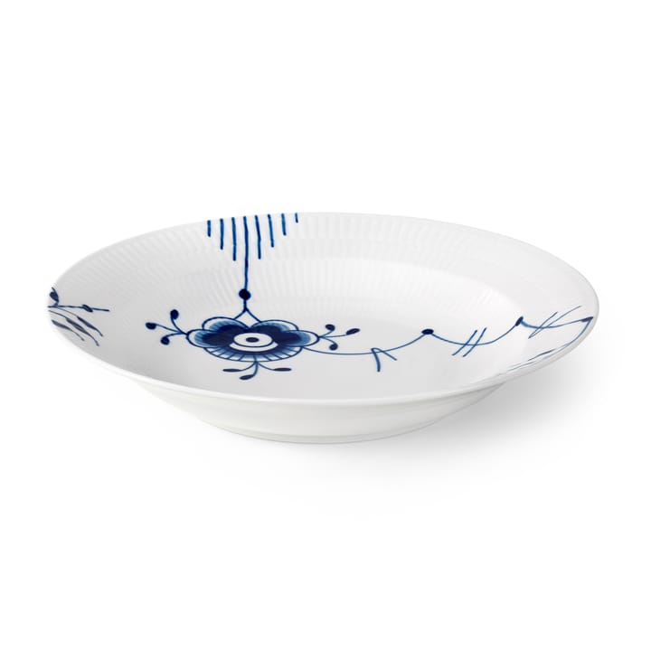 Blå Mega Riflet dyb tallerken, Ø27 cm Royal Copenhagen
