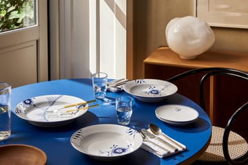 Blå Mega Riflet dyb tallerken - Ø27 cm - Royal Copenhagen