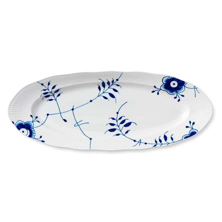 Blå Mega Riflet fad, 60 cl, Ø 60 cm Royal Copenhagen