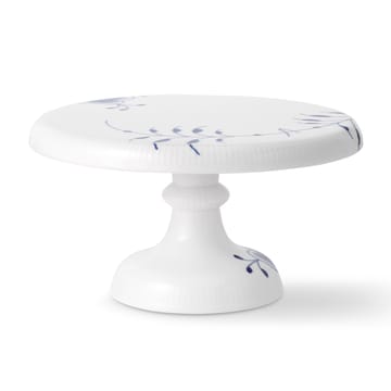 Blå Mega Riflet fad på fod - 23 cm - Royal Copenhagen