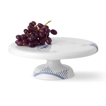 Blå Mega Riflet fad på fod - 29,5 cm - Royal Copenhagen