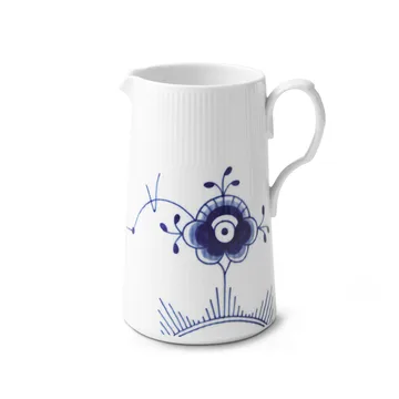 Blå Mega Riflet kande stor - 1,6 l - Royal Copenhagen