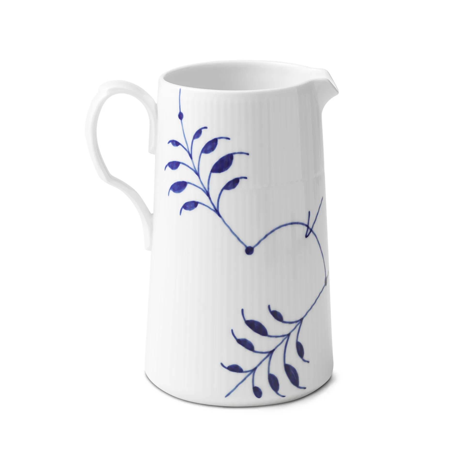 Blå Mega Riflet kande stor, 1,6 l Royal Copenhagen