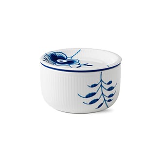 Blå Mega Riflet opbevaringskrukke - 33 cl - Royal Copenhagen