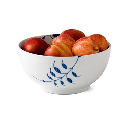 Blå Mega Riflet skål, Ø 24 cm Royal Copenhagen