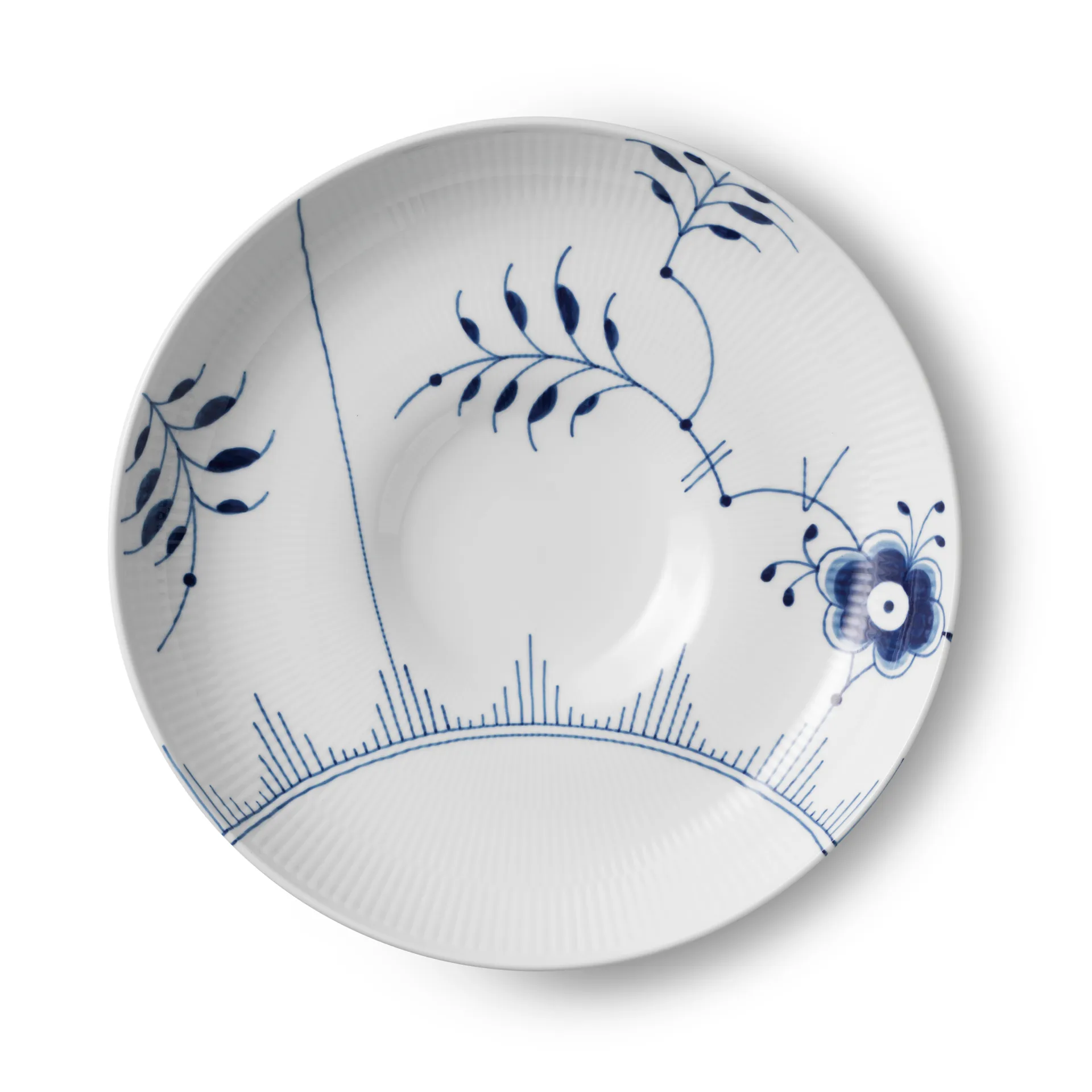 Blå Mega Riflet skål, 34 cm Royal Copenhagen