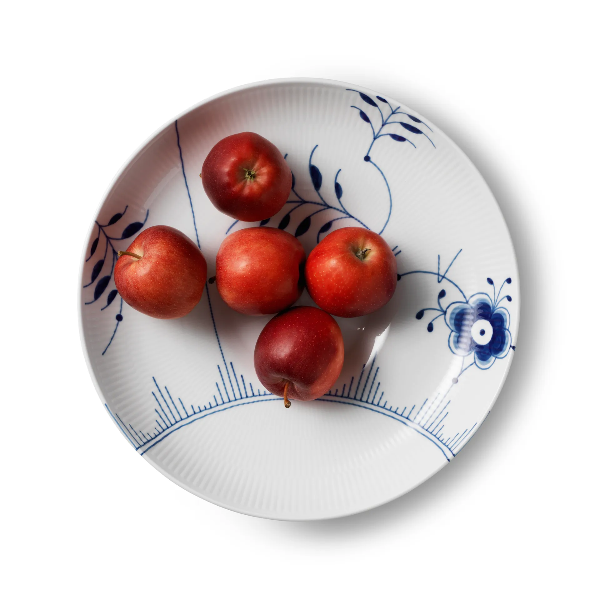 Blå Mega Riflet skål, 34 cm Royal Copenhagen