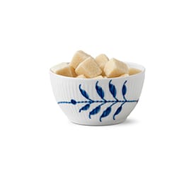 Blå Mega Riflet sukkerskål, 15 cl Royal Copenhagen