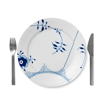 Blå Mega Riflet tallerken 2 - Ø 27 cm - Royal Copenhagen