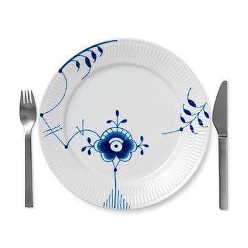 Blå Mega Riflet tallerken 6 - Ø 27 cm - Royal Copenhagen