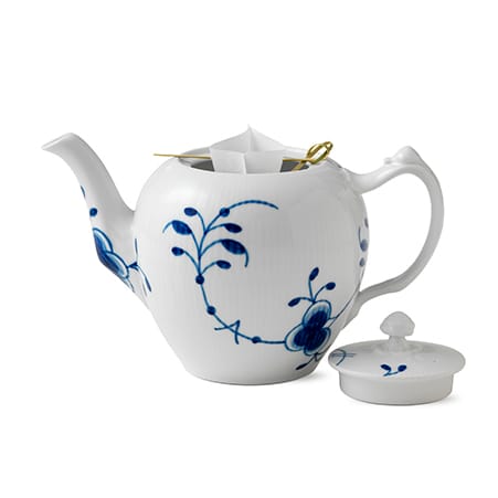 Blå Mega Riflet tekande - 100 cl - Royal Copenhagen