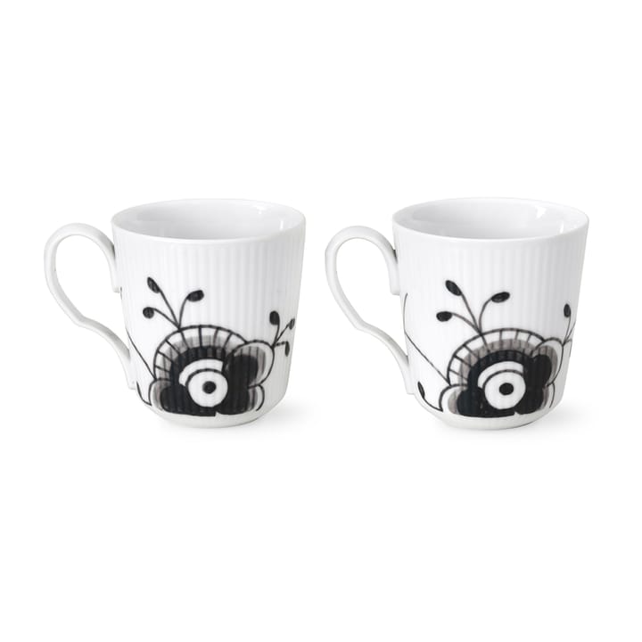 Black Fluted Mega krus 2-pak, 28 cl Royal Copenhagen
