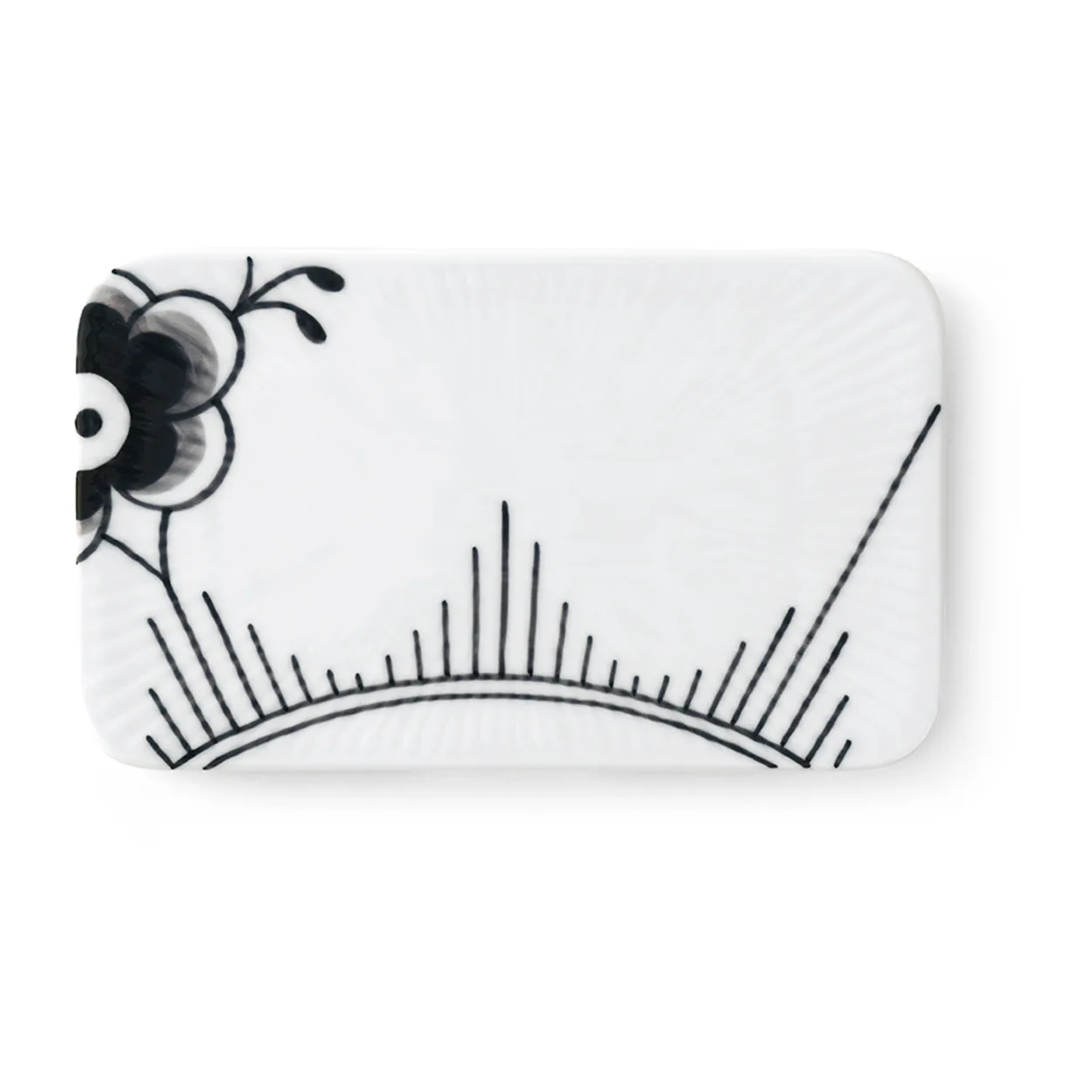 Royal Copenhagen Black Fluted Mega serveringsbakke 15,5 cm