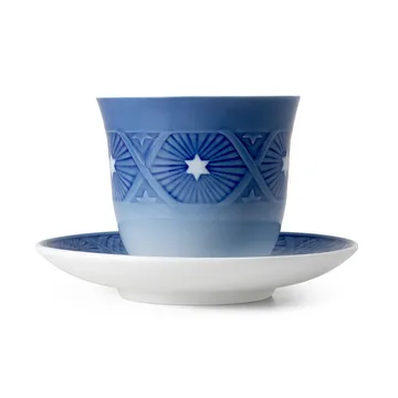 Blue Collectibles 2023 krus 26 cl & fad Ø15,5 cm - Blå/Hvid - Royal Copenhagen