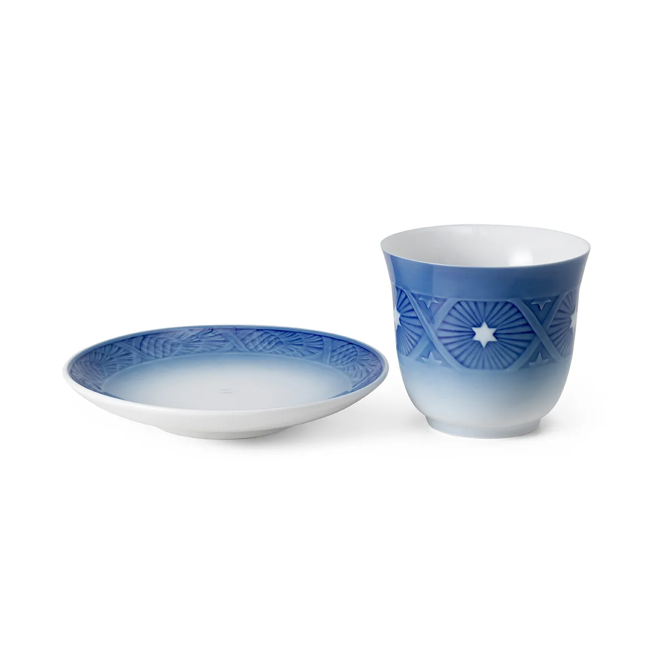 Blue Collectibles 2023 krus 26 cl & fad Ø15,5 cm, Blå/Hvid Royal Copenhagen