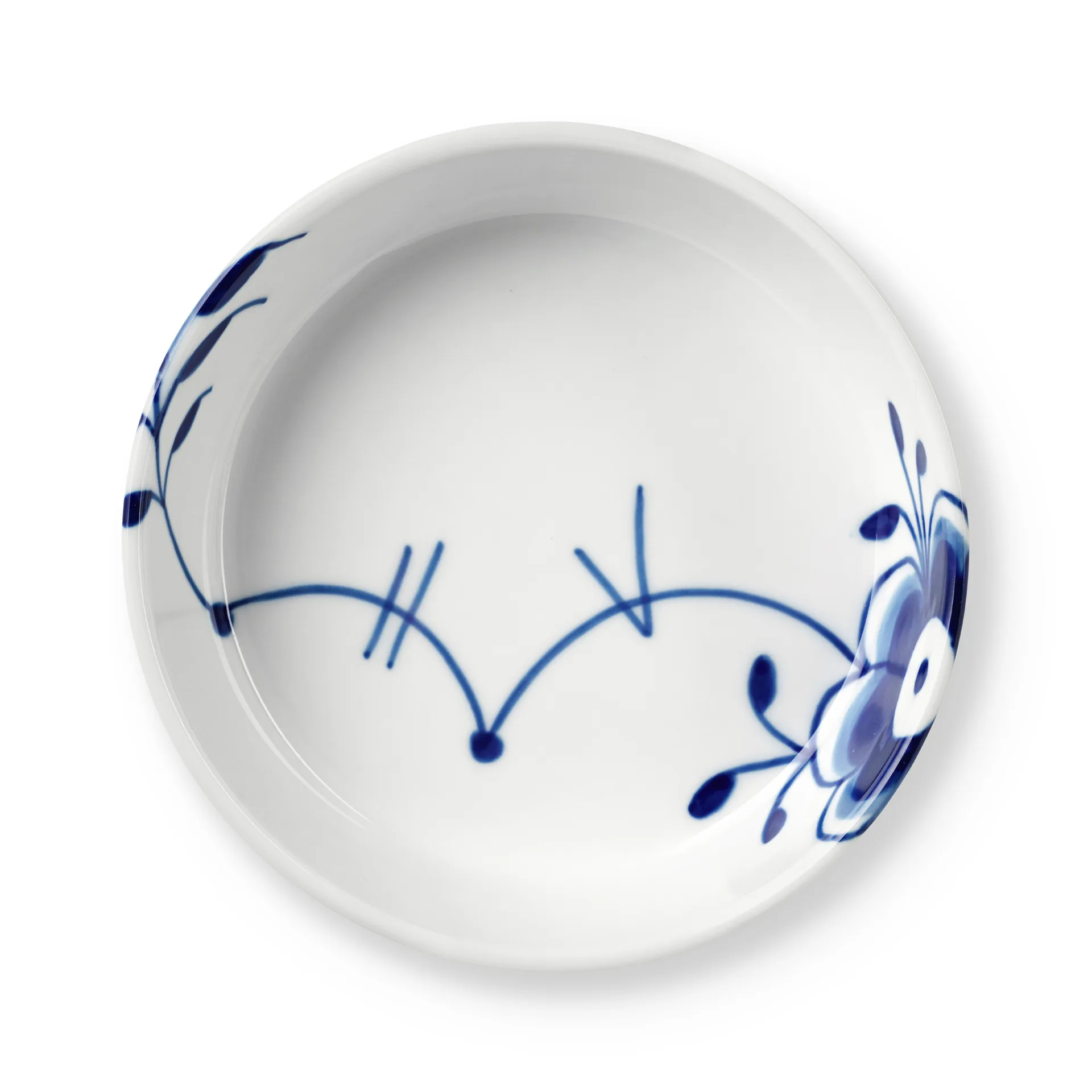 Blue Fluted Mega fad Ø12,5 cm, Hvid/Blå Royal Copenhagen