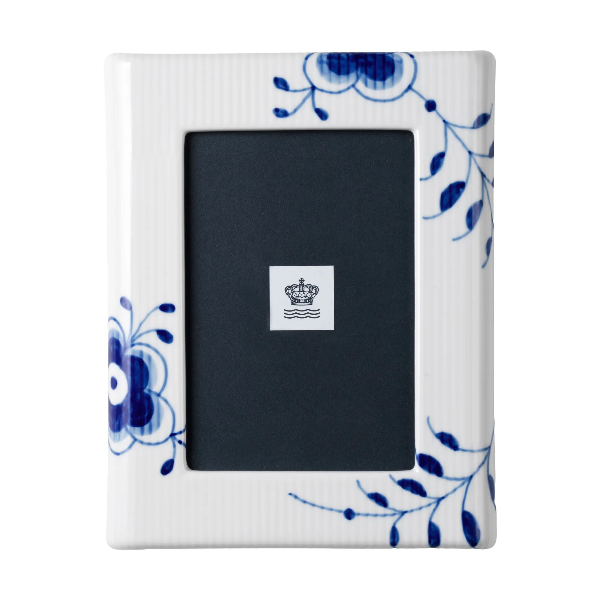 Blue Fluted Mega fotoramme 16,5x21 cm, White-blue Royal Copenhagen