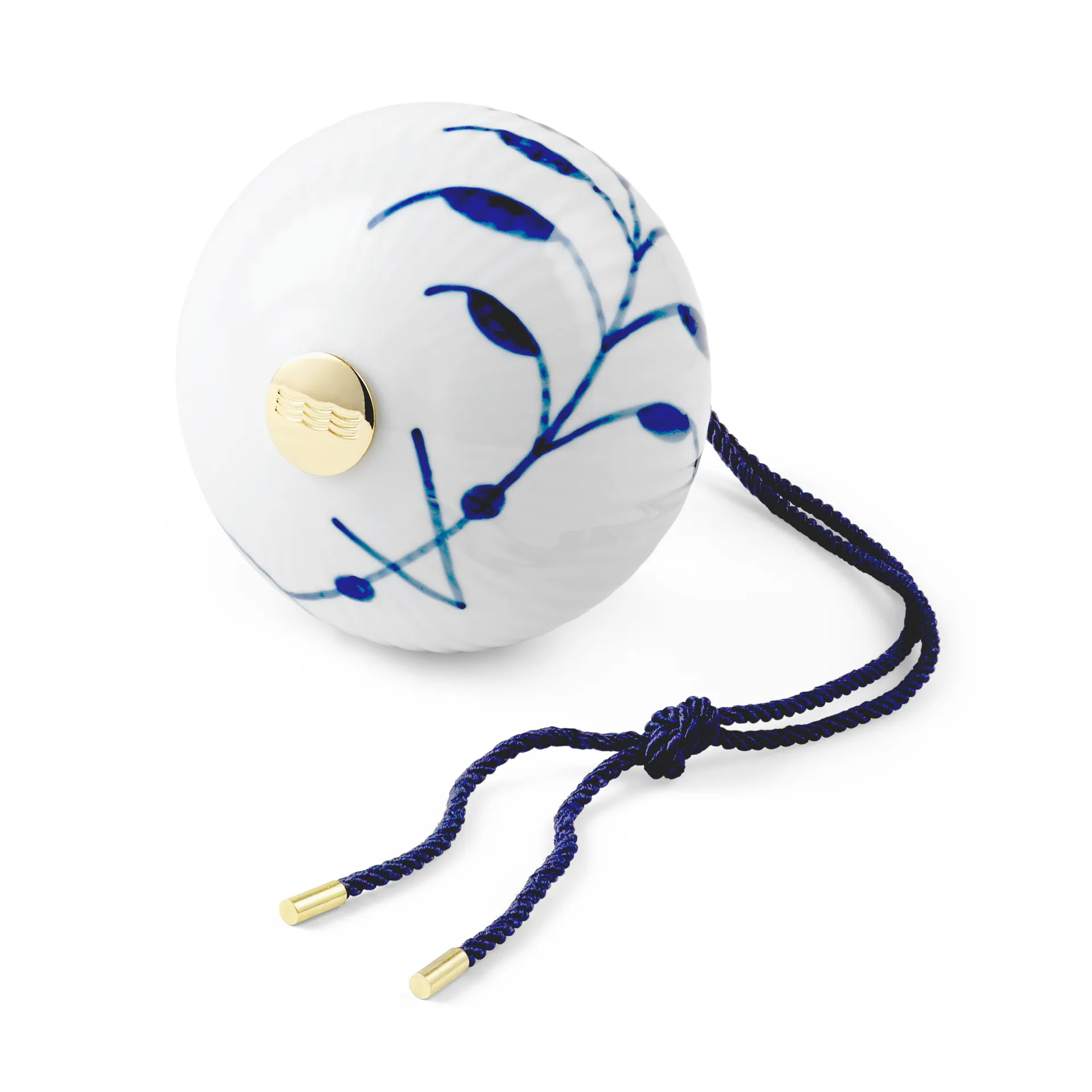 Blue Fluted Mega julekugle 1, Ø9,5 cm Royal Copenhagen